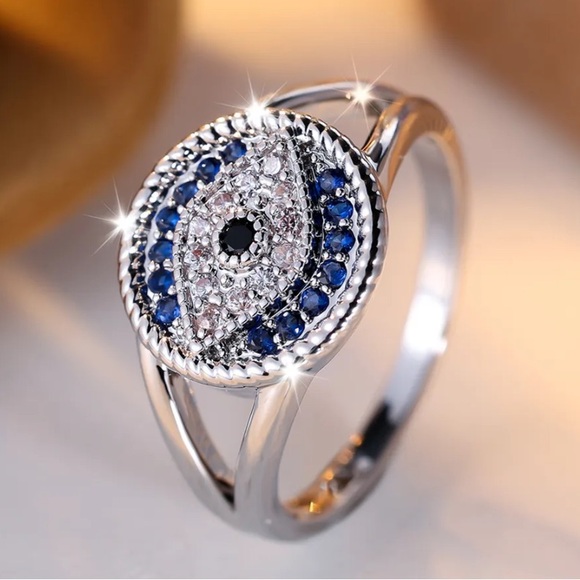 🧿EVIL EYE STATEMENT RINGS-NWT - Picture 1 of 4